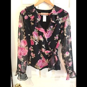 Dressy Ruffled-collar Blouse